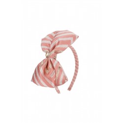 DAGA Pink/Bronze bow hairband