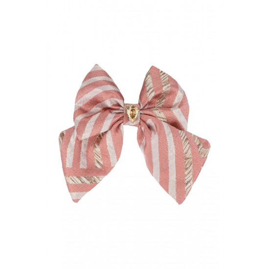DAGA Pink/Bronze bow hairclip