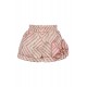 DAGA Cream bow top + Pink/Bronze shorts 