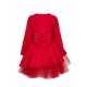 DAGA Red Tulle dress with bow detail