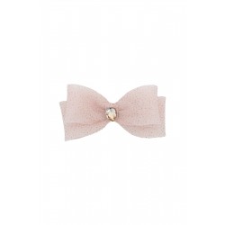 DAGA Pink glitter bow hairclip