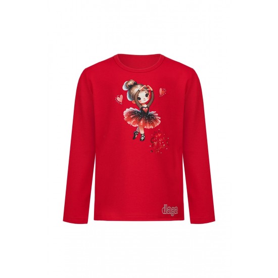 DAGA Red ballerina top + skirt set 