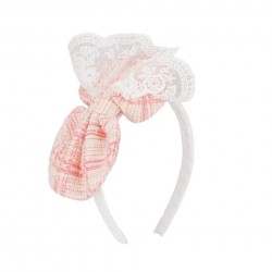 DAGA Pink/Lace print hairband 
