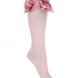 DAGA Pink bow knee high socks 
