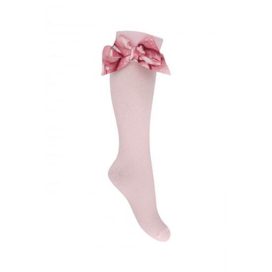 DAGA Pink bow knee high socks 