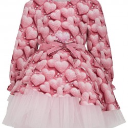 DAGA Pink heart puff dress