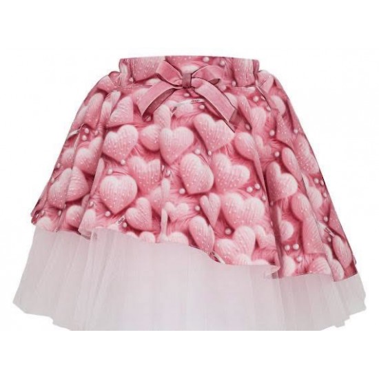 DAGA Pink hearts top + Skirt 