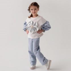 DAGA Blue mirage sweater and trouser set 