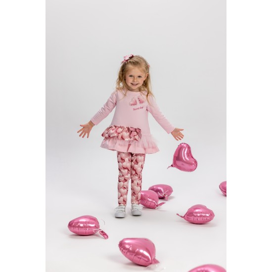 DAGA Pink tunic top + legging set 