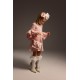 DAGA Pink tweed frill sleeved dress DAGA Pink tweed frill sleeved dress