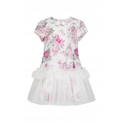 DAGA Cream/Pink Flower tutu dress 