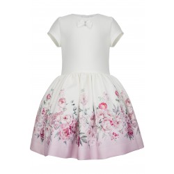 DAGA Cream flower fancy bow dress