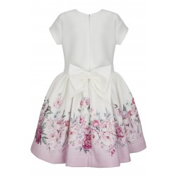 DAGA Cream flower fancy bow dress