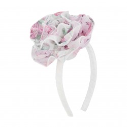 DAGA Pink/White flower hairband 