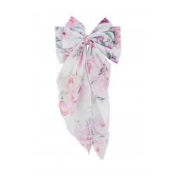 DAGA Pink flower bow big hairclip 