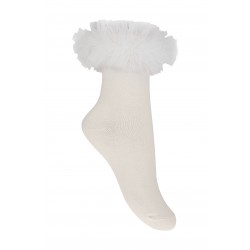DAGA Cream frilly socks 