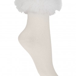 DAGA Cream frilly socks 