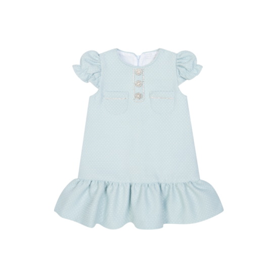 Chic By Deolinda Blue tweed dress