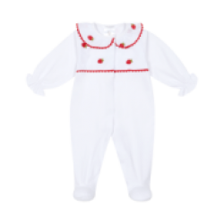 Deolinda White strawberries babygrow 