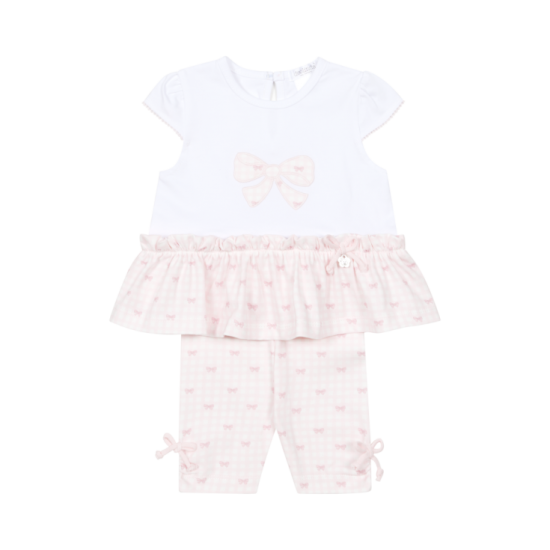 Deolinda White Bow top + legging set 