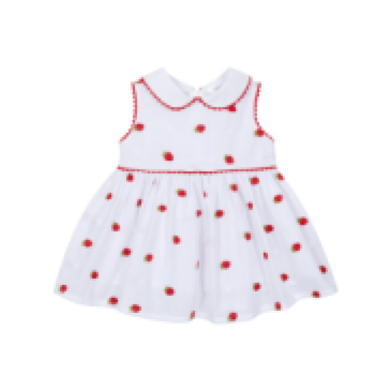 Deolinda White Strawberry dress