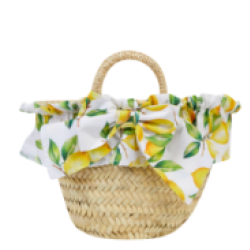 Deolinda Straw lemon bag 