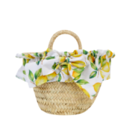 Deolinda Straw lemon bag 