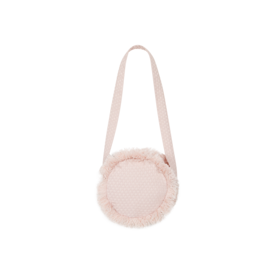 Chic By Deolinda Pink tweed circle handbag 