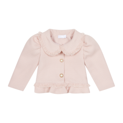 Chic By Deolinda Pink Tweed collard jacket 