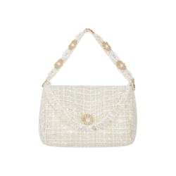Chic By Deolinda Beige tweed handbag