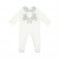 Deolinda Cream/Blue checked teddybear babygrow 