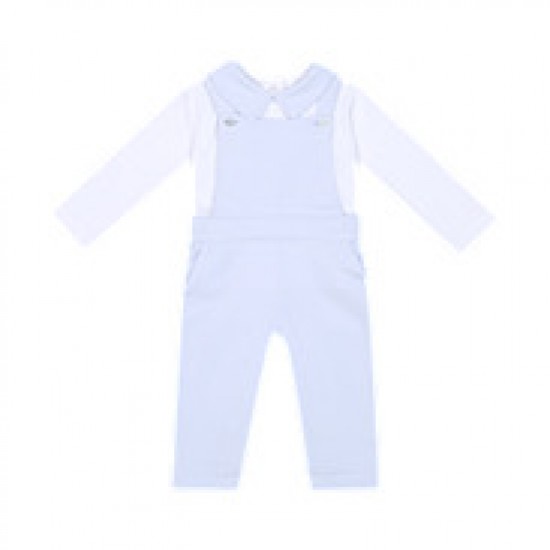 Deolinda Pale Blue dungaree set 