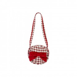 Chich By Deolinda Red/Cream checked handbag Chich By Deolinda Red/Cream checked handbag