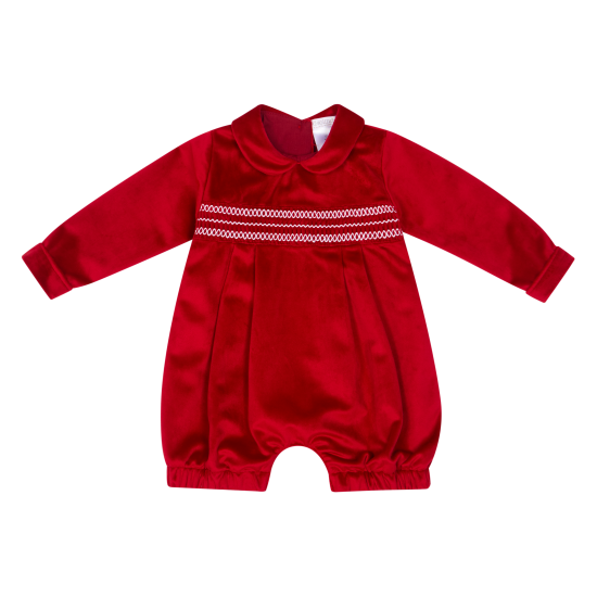 Deolinda Red velour all in one 
