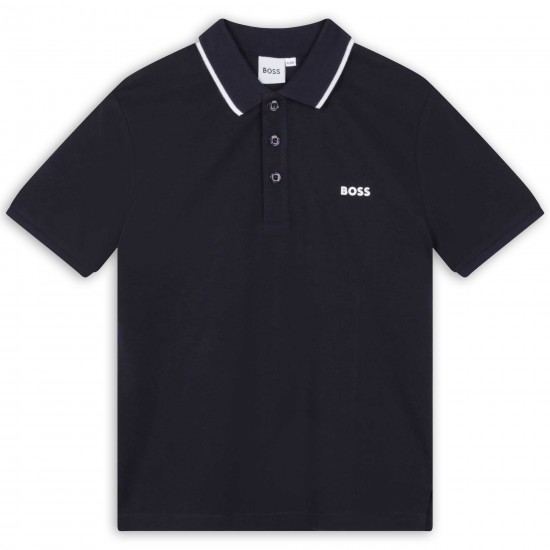 Hugo Boss Navy short sleeved polo 
