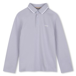 Hugo Boss Pale Blue long sleeved polo 