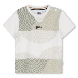 Hugo Boss Cream/Elm green t-shirt 