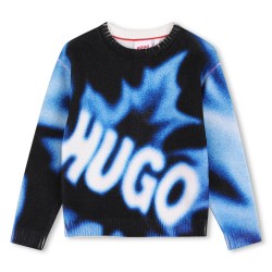 HUGO Black/Blue knit jumper 