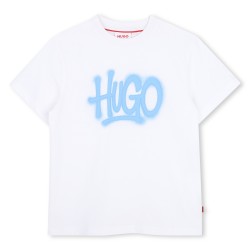 HUGO White/Blue logo t-shirt