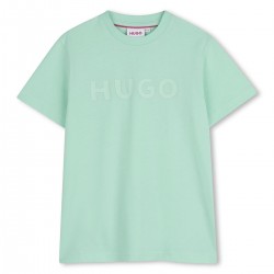 HUGO Mint rubber logo t-shirt 