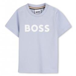 Hugo Boss Pale Blue logo t-shirt 