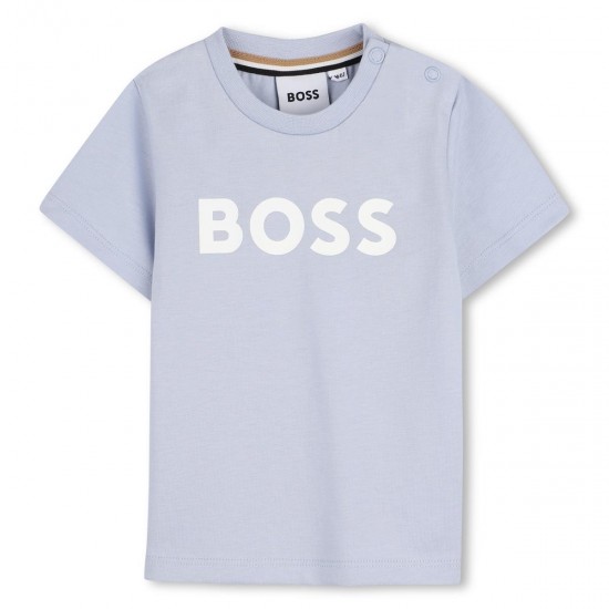 Hugo Boss Pale Blue logo t-shirt 