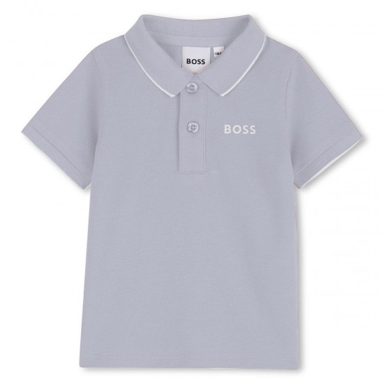 Hugo Boss Pale Blue polo top 