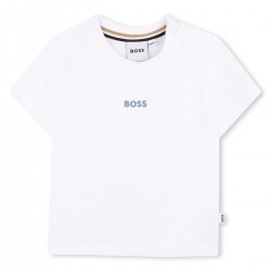 Hugo Boss White small logo t-shirt 
