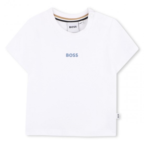 Hugo Boss White small logo t-shirt 