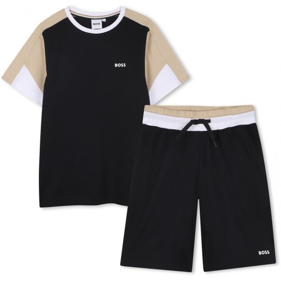 Hugo Boss Black/Stone  t-shirt short set 
