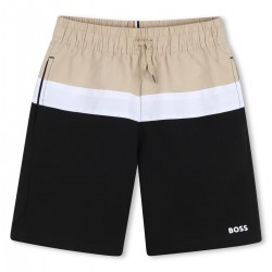 Hugo Boss Stone/White/Black swimshorts 