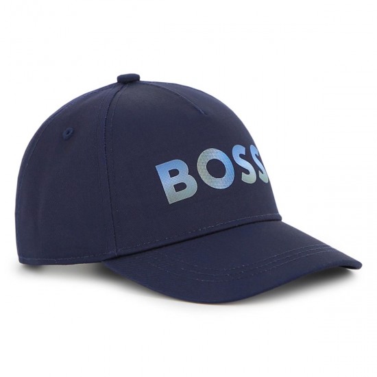 Hugo Boss Navy/Blue logo skip hat 