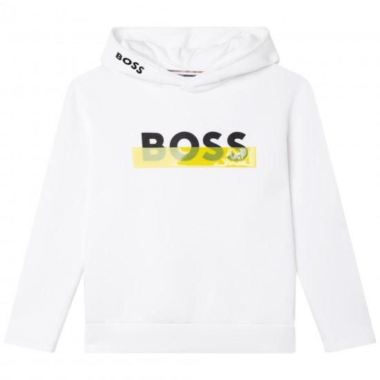Hugo Boss big logo hooded jumper