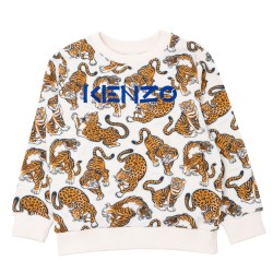 Kenzo white all over tiger sweater 